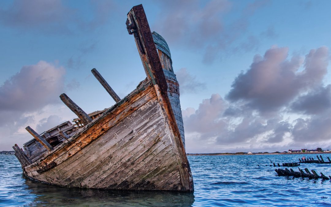 Cimetière à bateaux en presqu’île de Gâvres