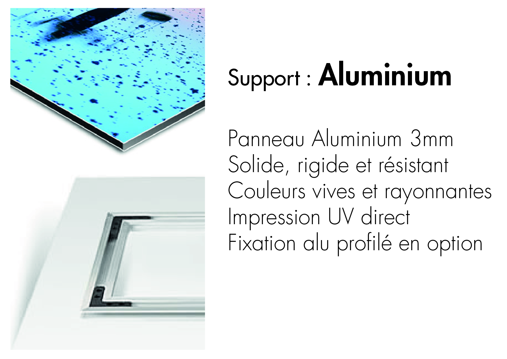 support aluminium 