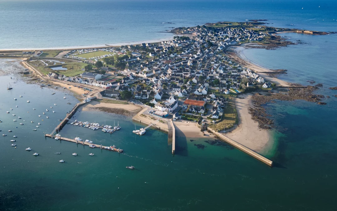 Presqu’île de Gâvres vue du ciel