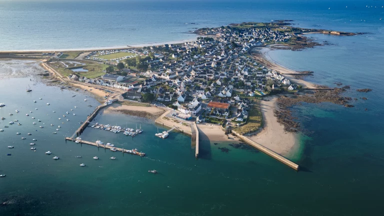 Presqu'île de Gâvres vue du ciel